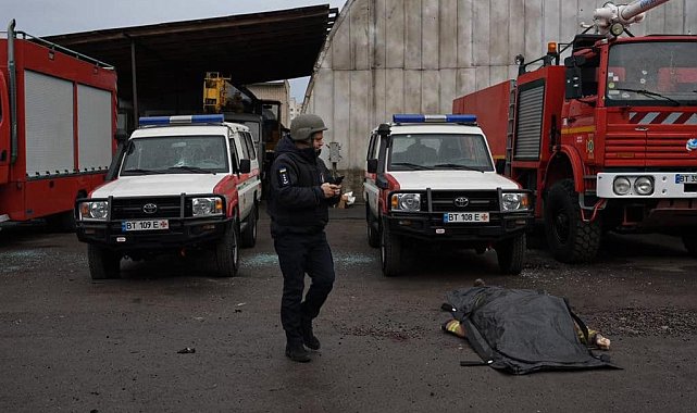 Rusya ateşkes öncesi itfaiye istasyonunu vurdu: 1 ölü