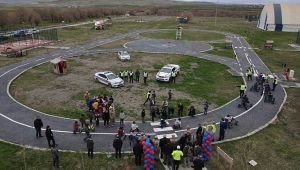 Orgeneral Arif Çetin, adının verildiği trafik eğitim parkının açılışına katıldı
